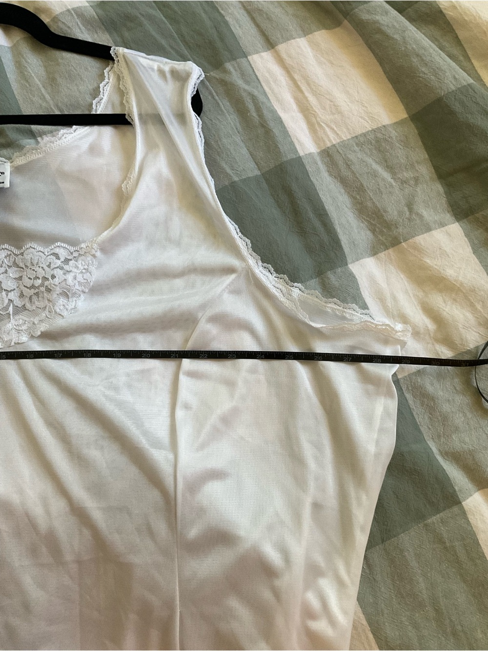 Anthony Richards Plus White Lace-Trim Slip - Picture 6 of 6